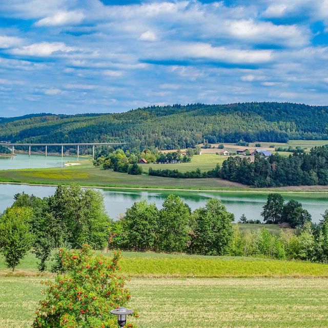 Eixendorfer Stausee - die Kulisse der Artenschutz Silvesterwanderung