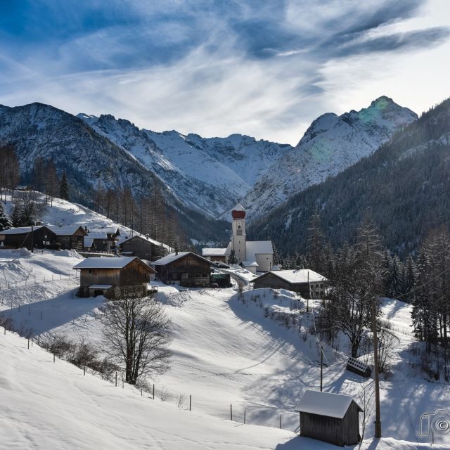 Berglandschaft in Tirol beim Fuchspassen
